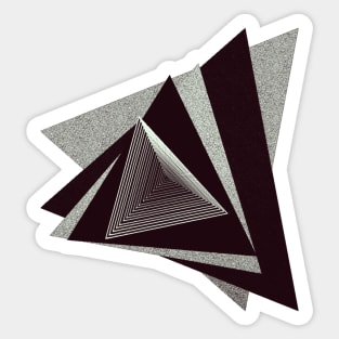 monochrome singularity Sticker